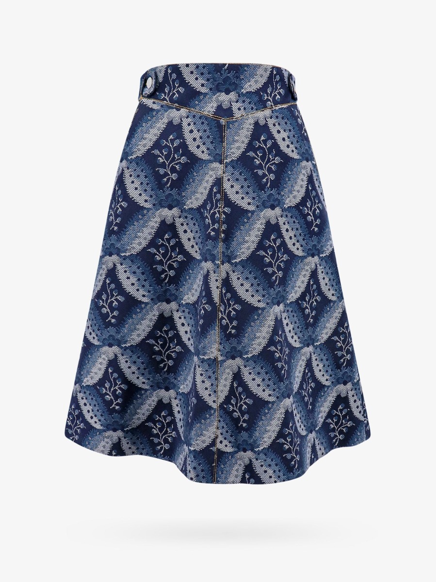 Skirt in Blue - Nugnes - Woman - Nugnes GOOFASH