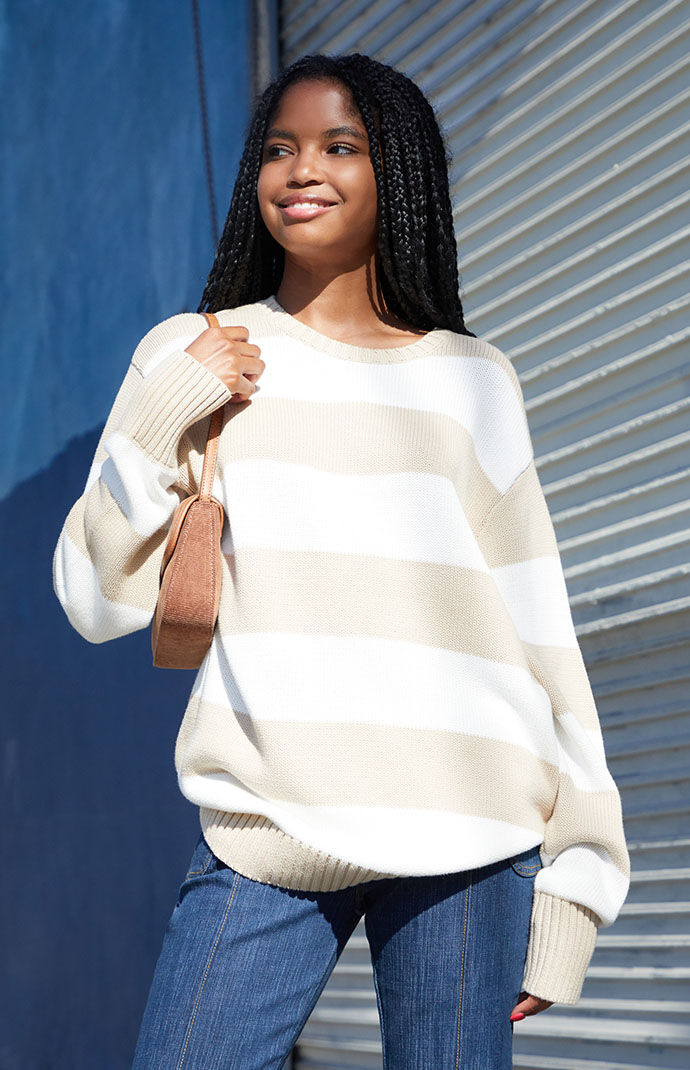 Sweater Striped for Woman from Pacsun GOOFASH