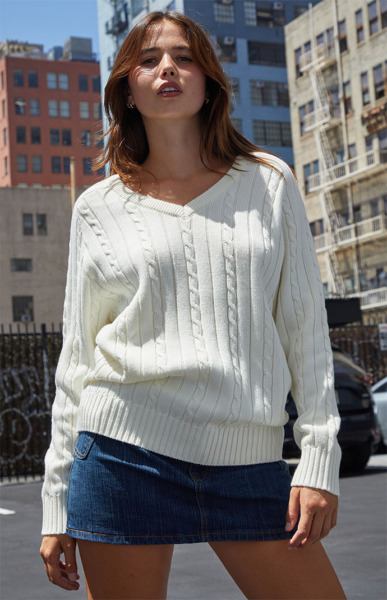 Sweater White for Women at Pacsun GOOFASH