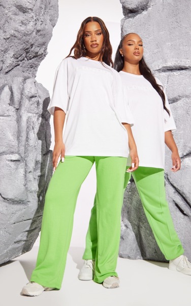 Sweatpants Green - PrettyLittleThing GOOFASH