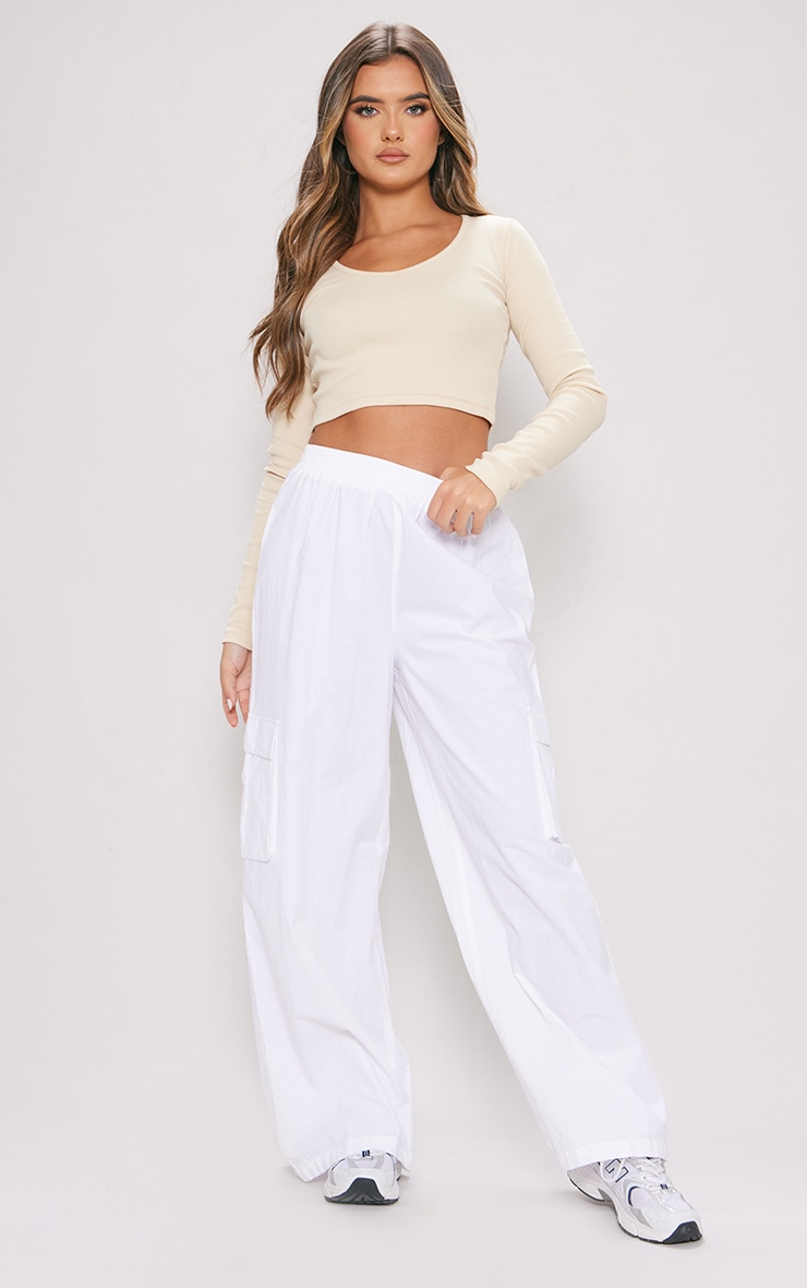 Sweatpants in White at PrettyLittleThing GOOFASH