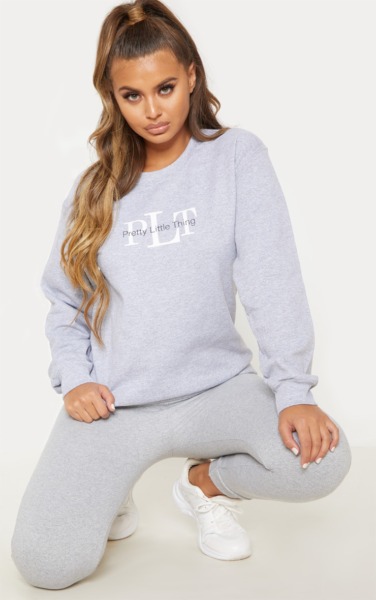 Sweatshirt Grey for Woman from PrettyLittleThing GOOFASH