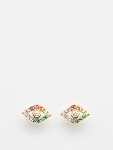 Sydney Evan Earrings in Gold for Women by Matches Fashion GOOFASH