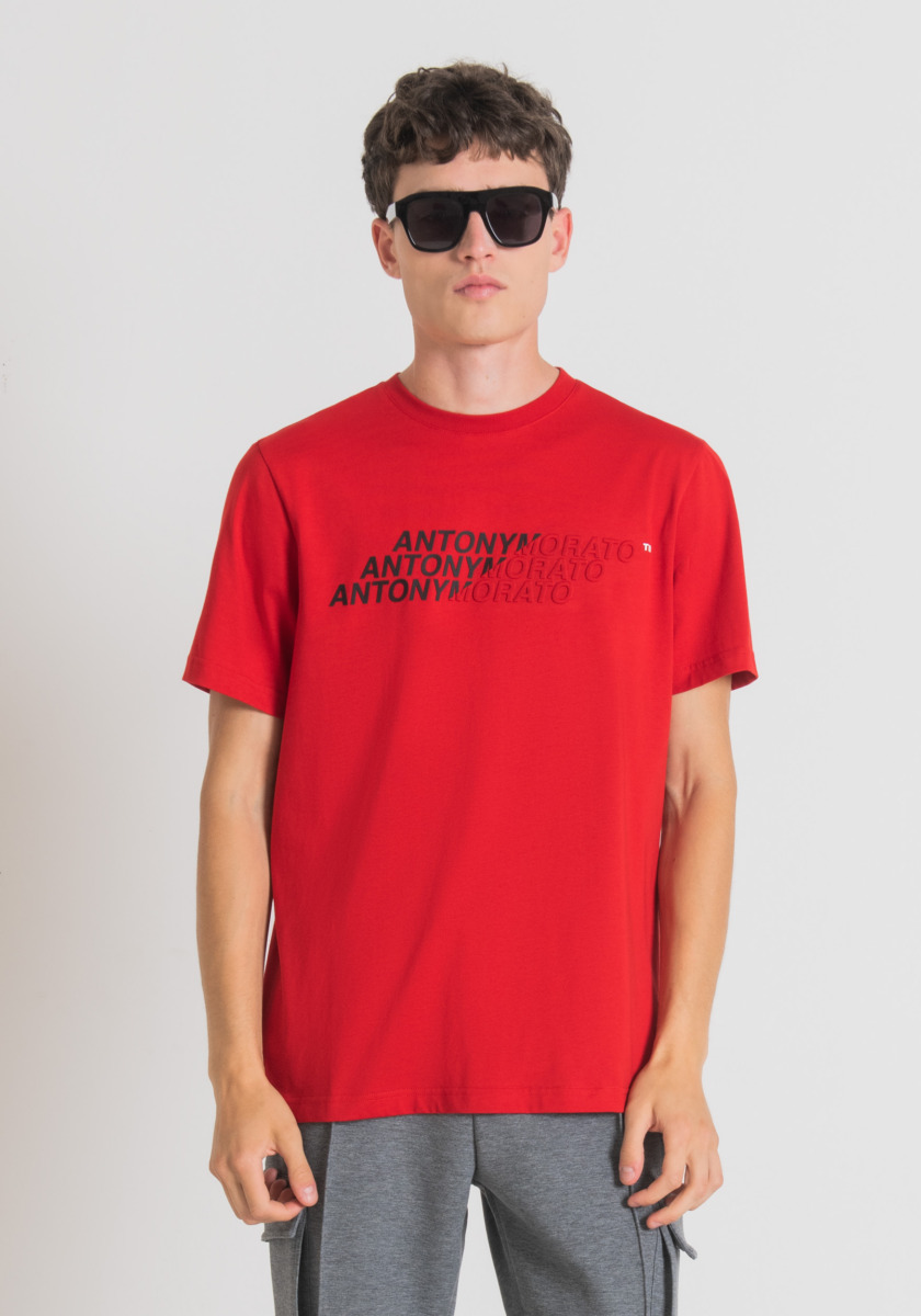 T-Shirt Red Antony Morato Man GOOFASH