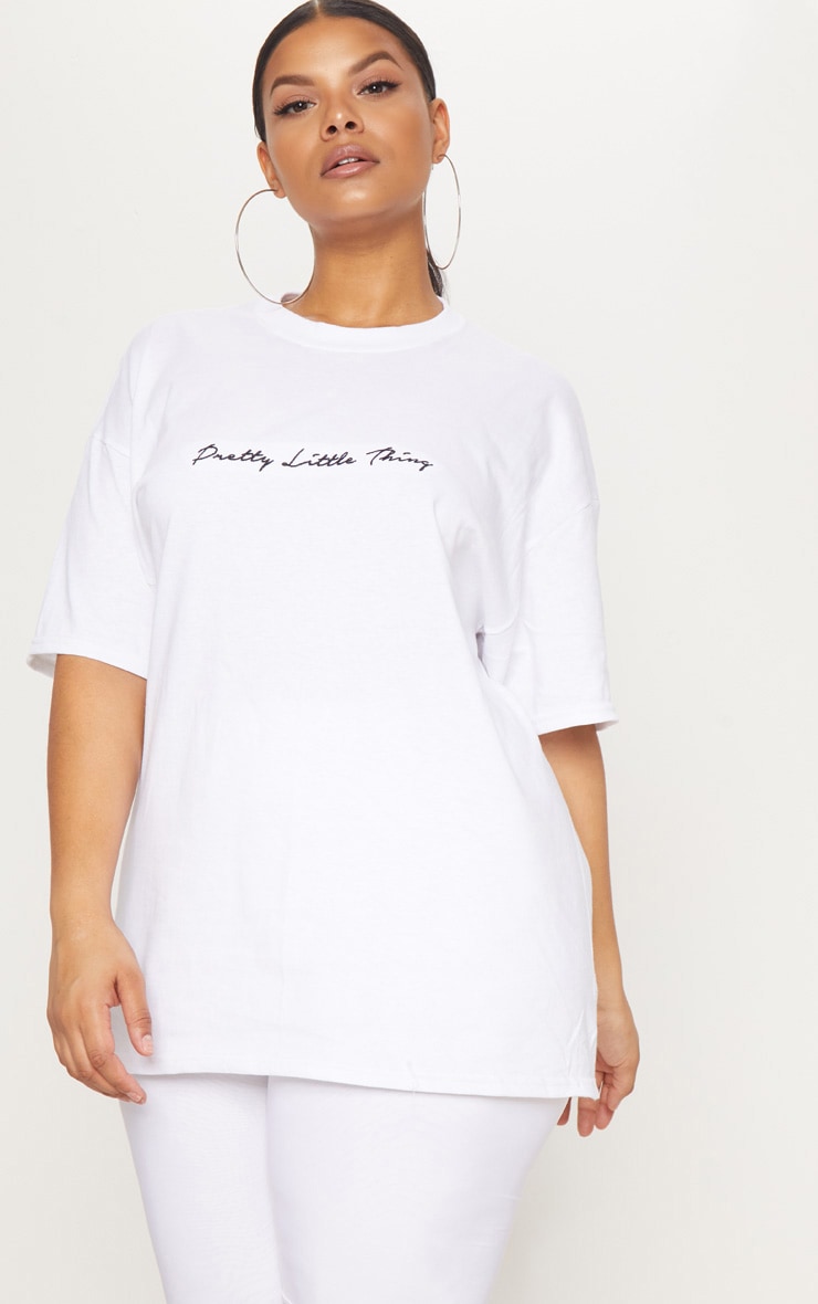 T-Shirt White for Woman from PrettyLittleThing GOOFASH