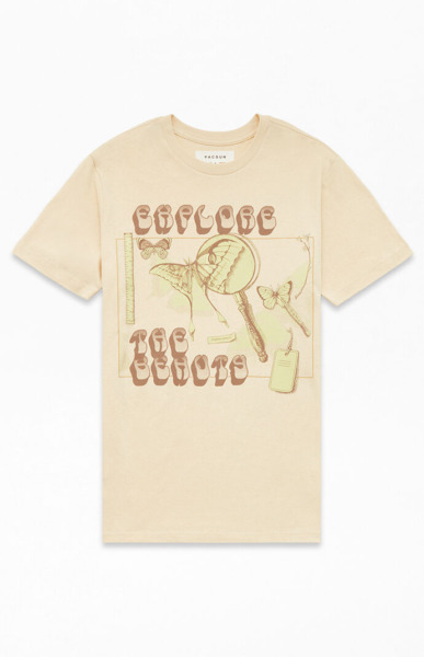 T-Shirt in Beige Man - Pacsun GOOFASH