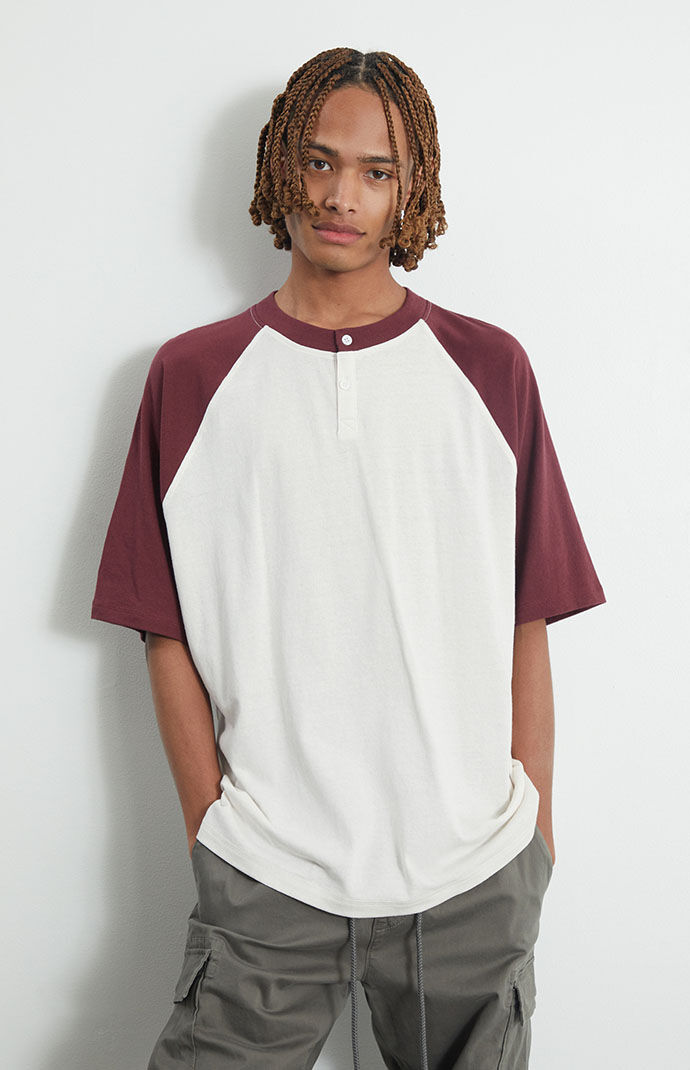 T-Shirt in Burgundy for Men from Pacsun GOOFASH
