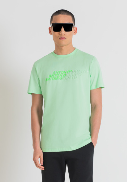 T-Shirt in Green Antony Morato GOOFASH