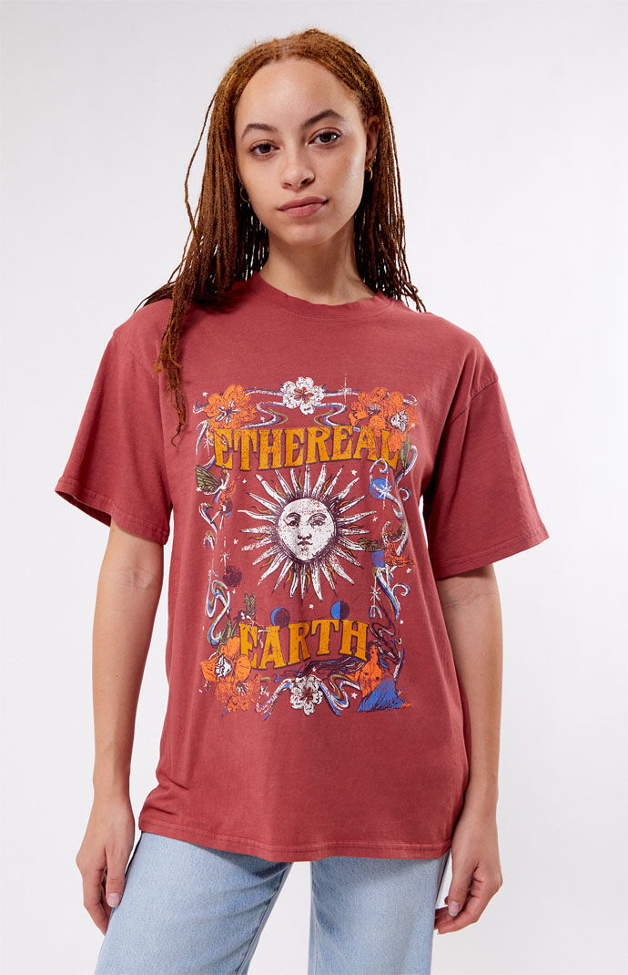 T-Shirt in Red - Daisy Street - Pacsun GOOFASH
