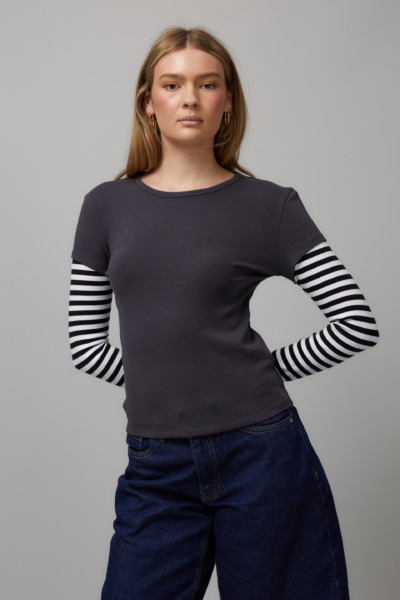 T-Shirt in Striped - Cotton On GOOFASH