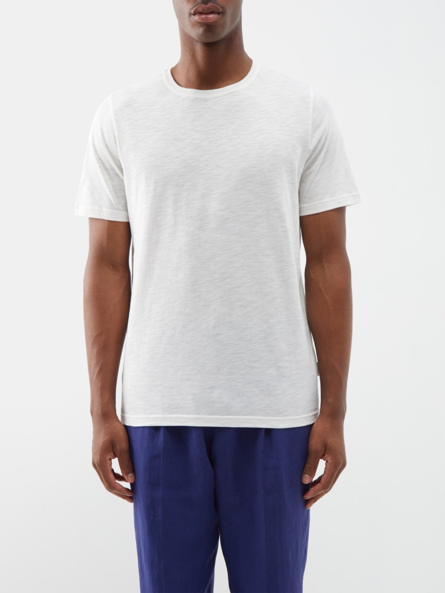 T-Shirt in White - Matches Fashion Man - Oliver Spencer GOOFASH