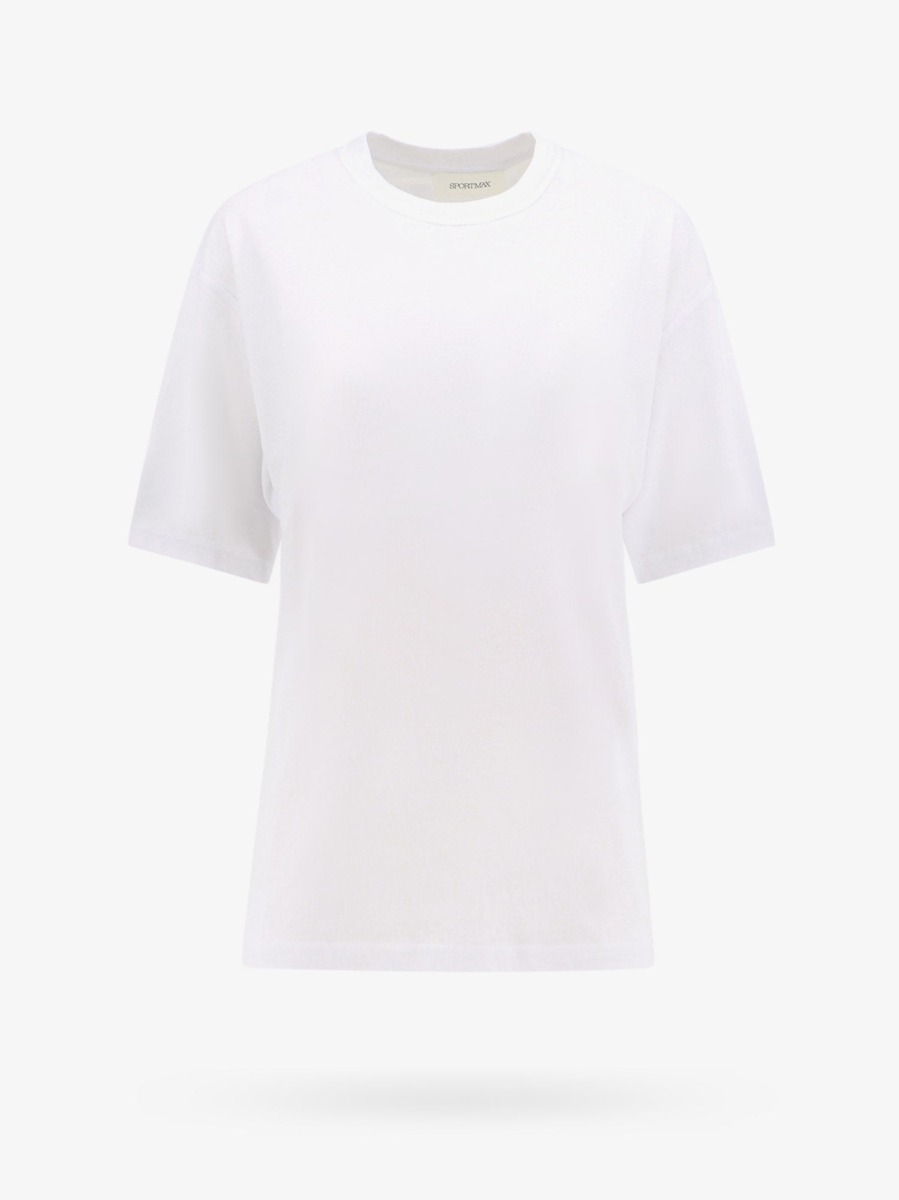 T-Shirt in White Nugnes Sportmax GOOFASH