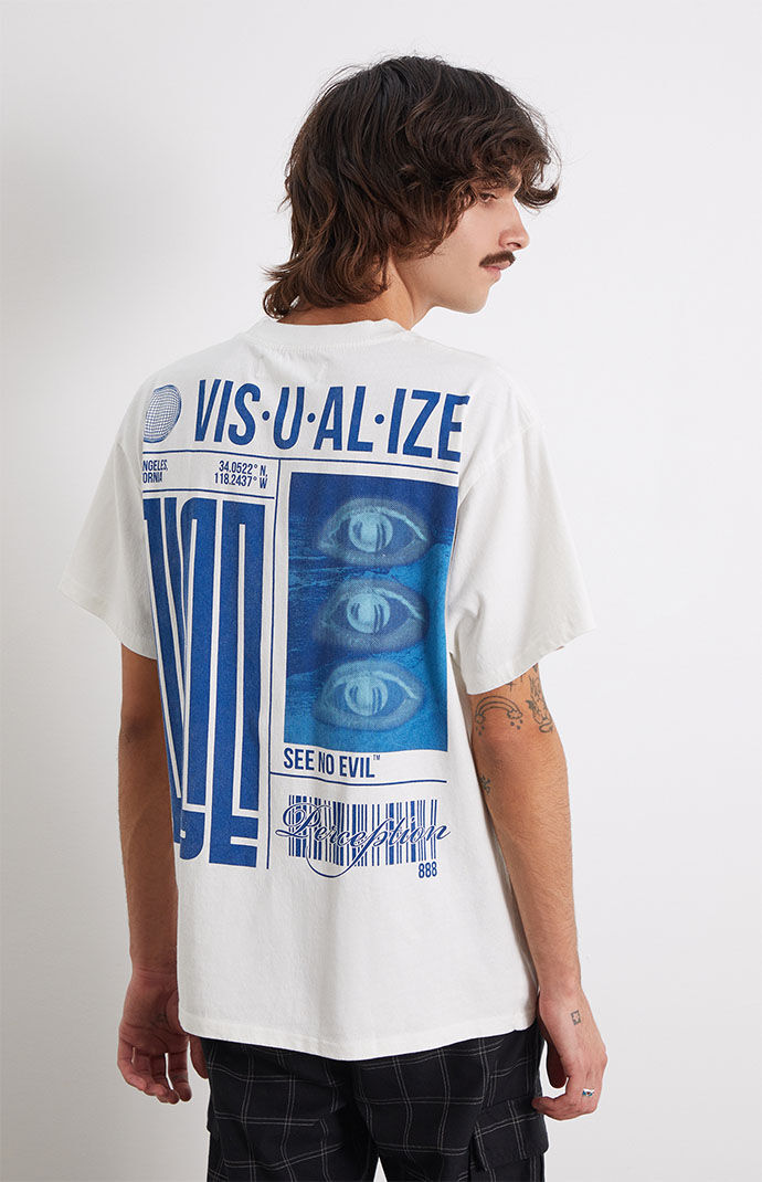 T-Shirt in White for Men by Pacsun GOOFASH