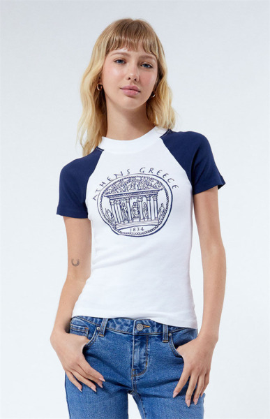 T-Shirt in White for Woman from Pacsun GOOFASH