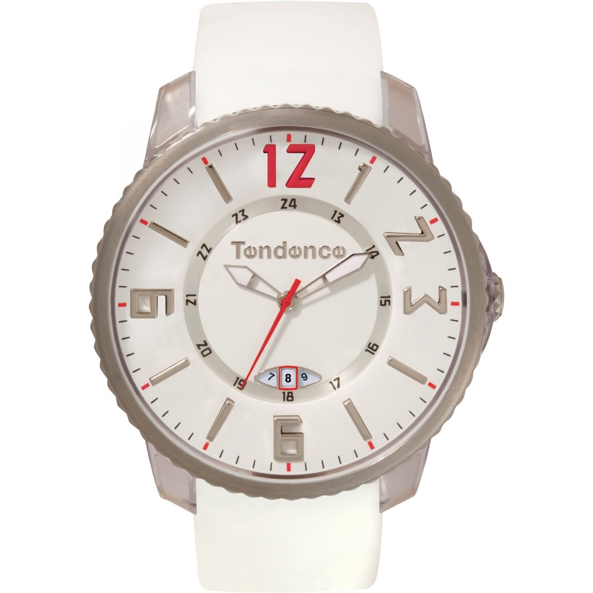 Tendence - Gents Watch in White by Watch Shop GOOFASH