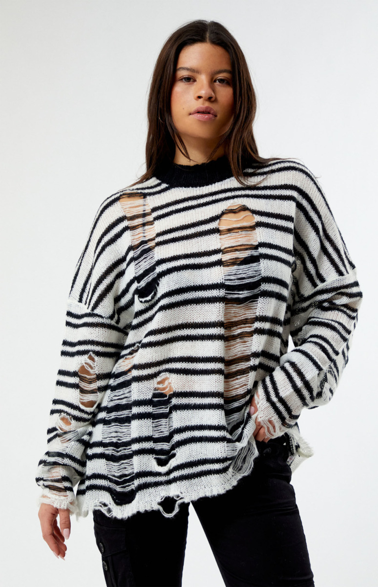 The Ragged Priest Ladies Knitwear Striped from Pacsun GOOFASH