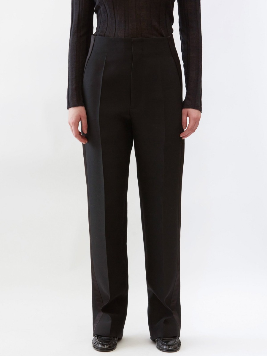 The Row - Black Lady Trousers Matches Fashion GOOFASH