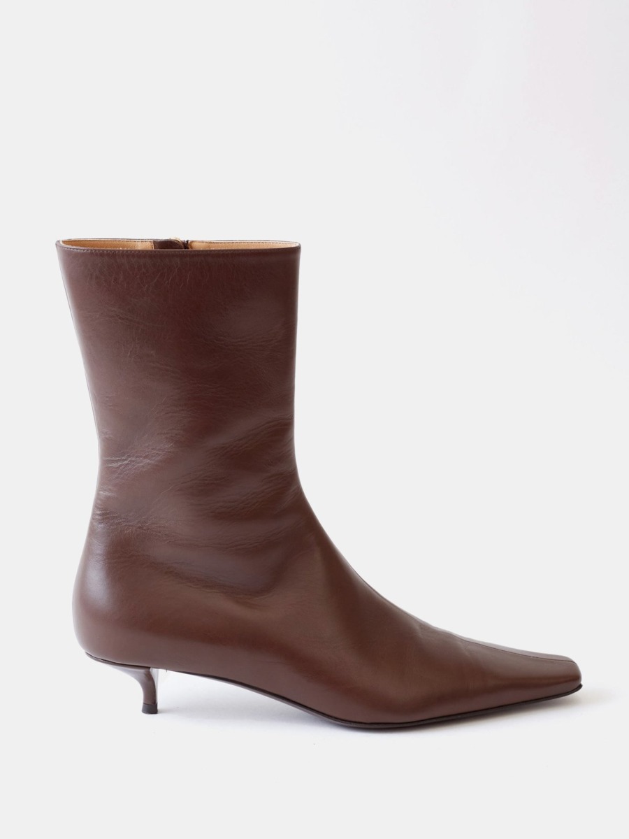 The Row - Women Ankle Boots - Brown - Matches Fashion GOOFASH