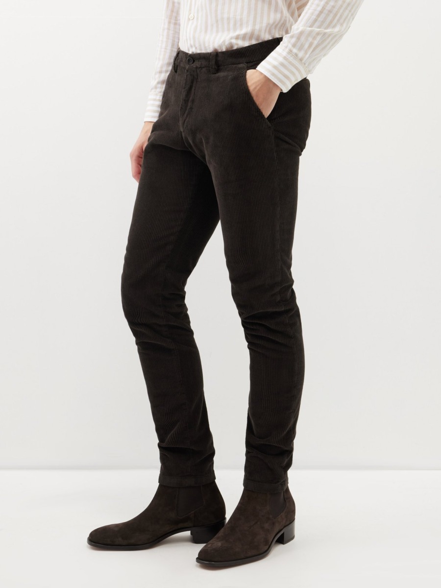 Thom Sweeney Chino Pants in Brown from Matches Fashion GOOFASH