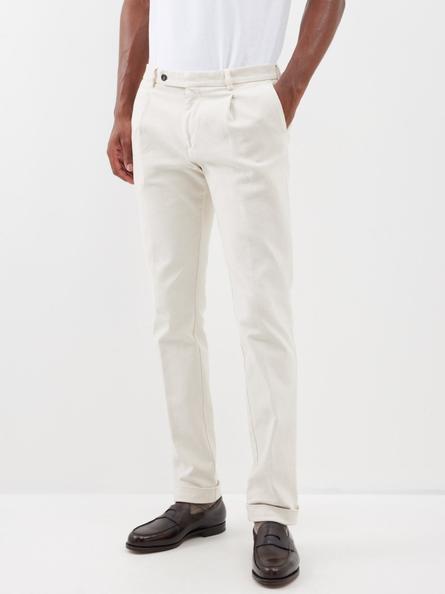 Thom Sweeney Gent Beige Chino Pants by Matches Fashion GOOFASH
