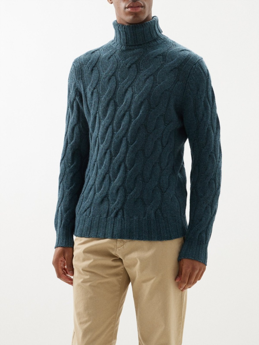 Thom Sweeney Men's Green Knitwear from Matches Fashion GOOFASH