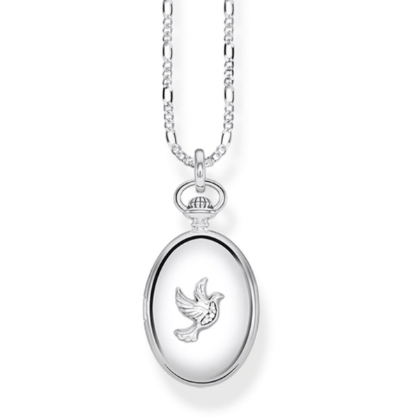 Thomas Sabo - Silver Necklace Watch Shop Ladies GOOFASH