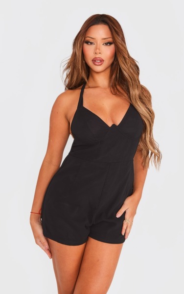 Tie in Black for Woman from PrettyLittleThing GOOFASH