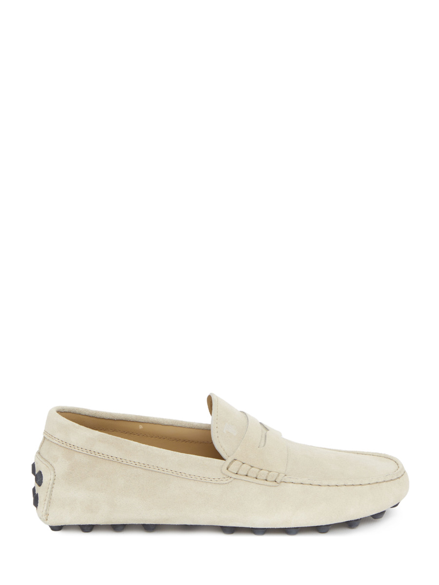 Tods Gents Grey Loafers at Leam GOOFASH