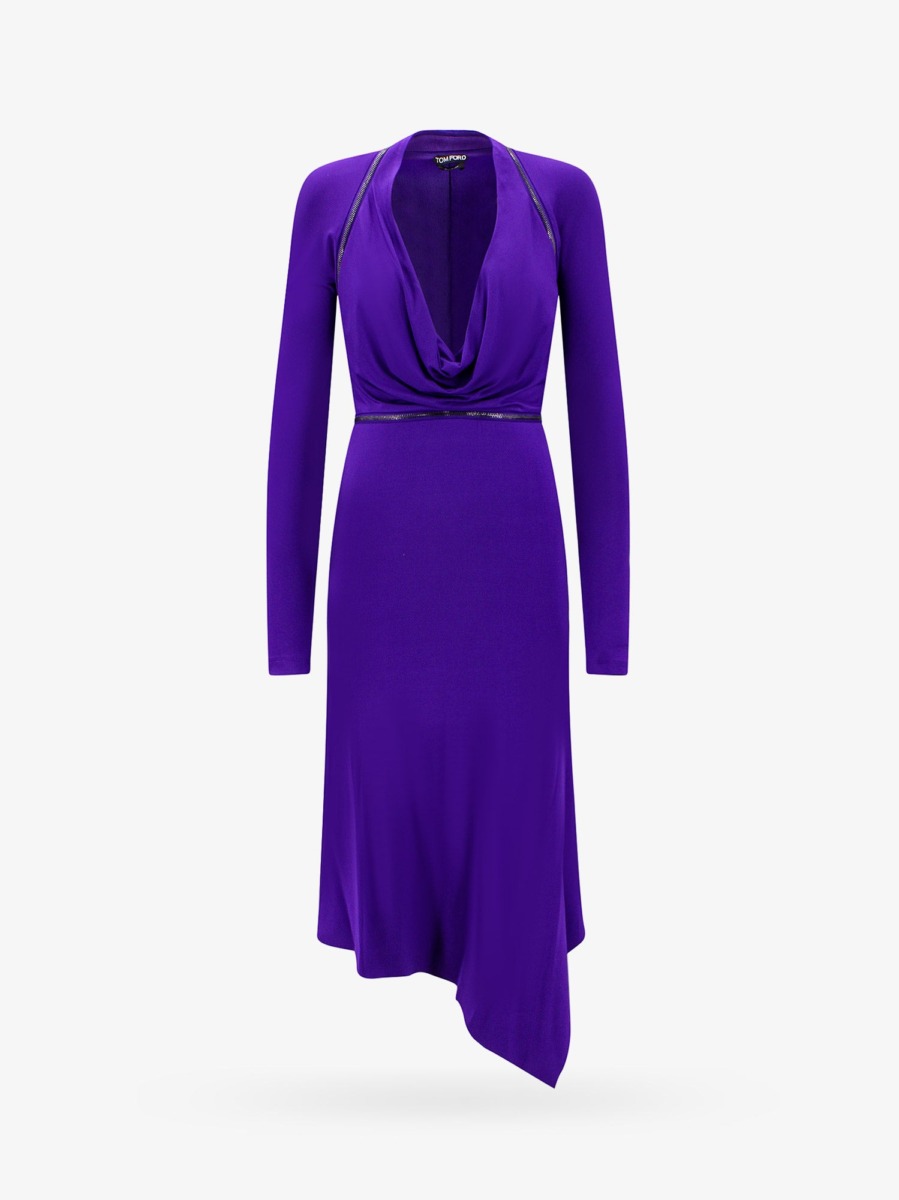 Tom Ford - Ladies Dress Purple Nugnes GOOFASH