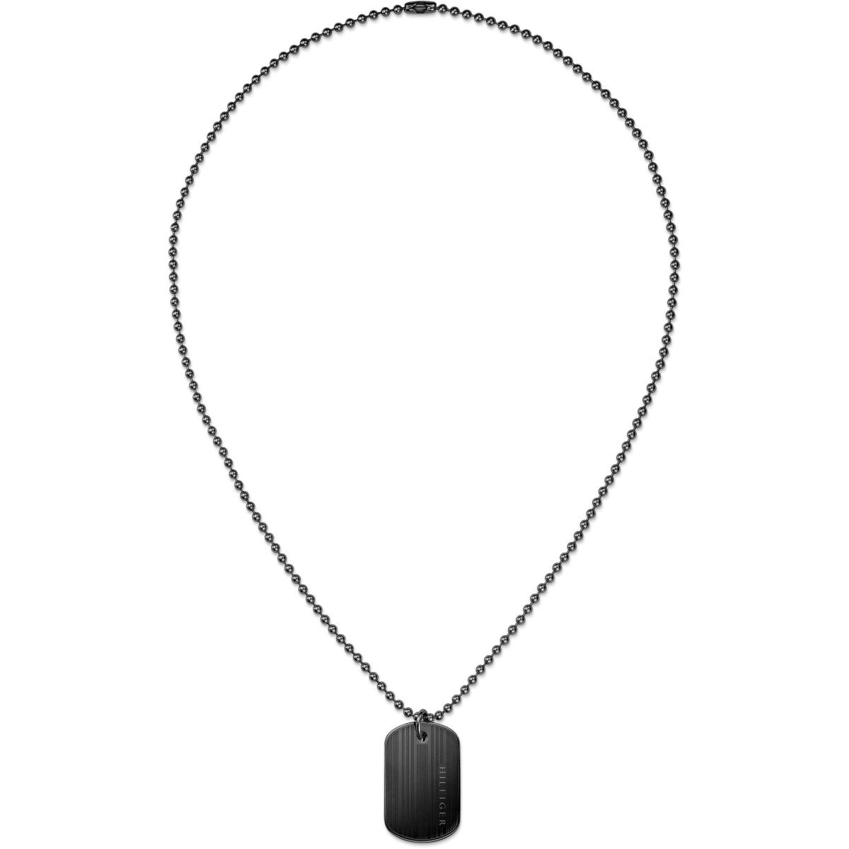 Tommy Hilfiger - Men's Necklace in Black - Watch Shop GOOFASH