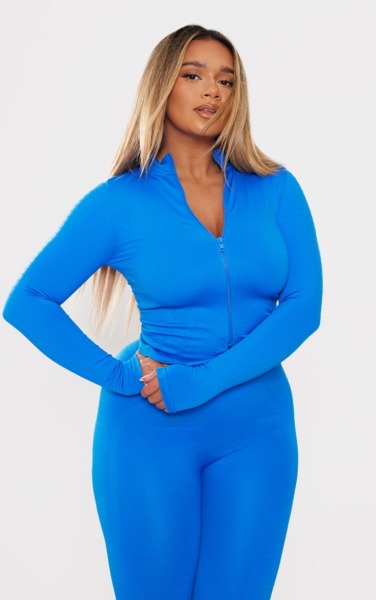 Top Blue for Woman at PrettyLittleThing GOOFASH