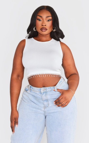 Top White for Women from PrettyLittleThing GOOFASH