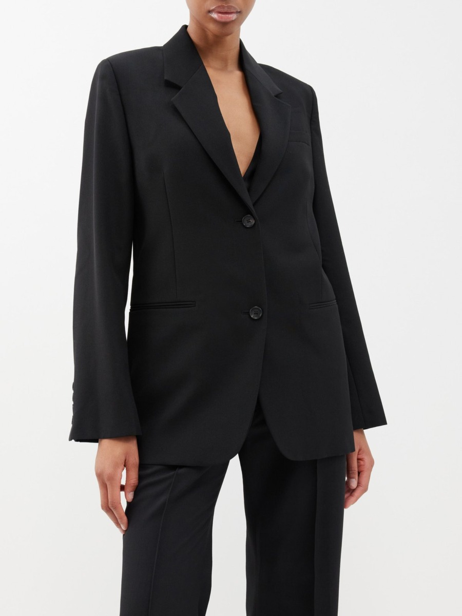 Toteme - Blazer in Black - Matches Fashion - Woman GOOFASH