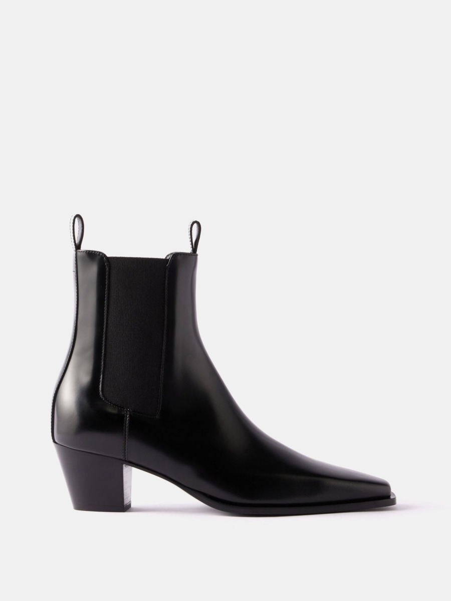 Toteme Ladies Boots Black Matches Fashion GOOFASH