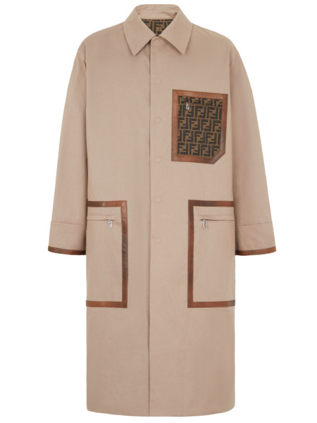 Trench Coat in Beige by Leam GOOFASH