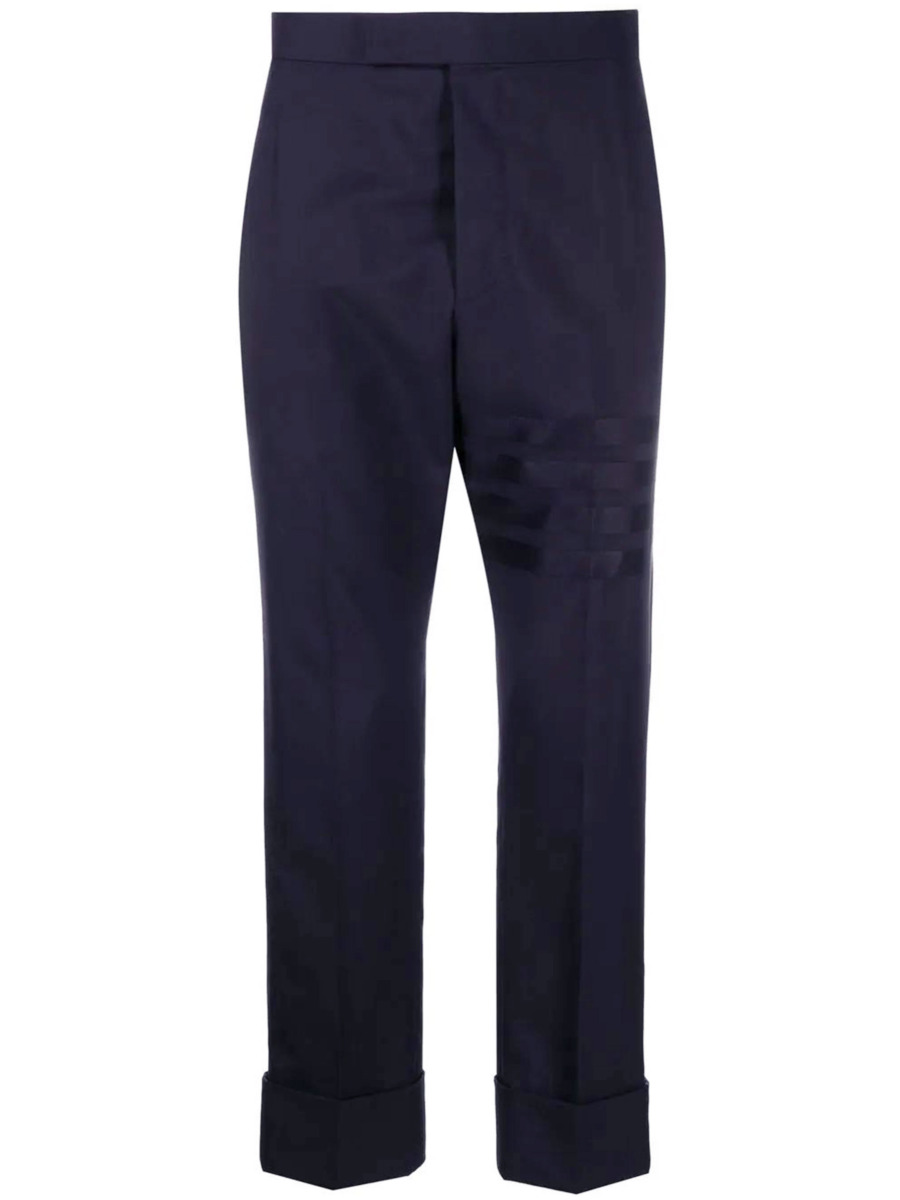 Trousers in Blue Leam Thom Browne Man GOOFASH