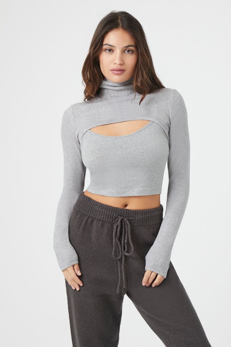 Turtleneck in Grey for Women from Forever 21 GOOFASH