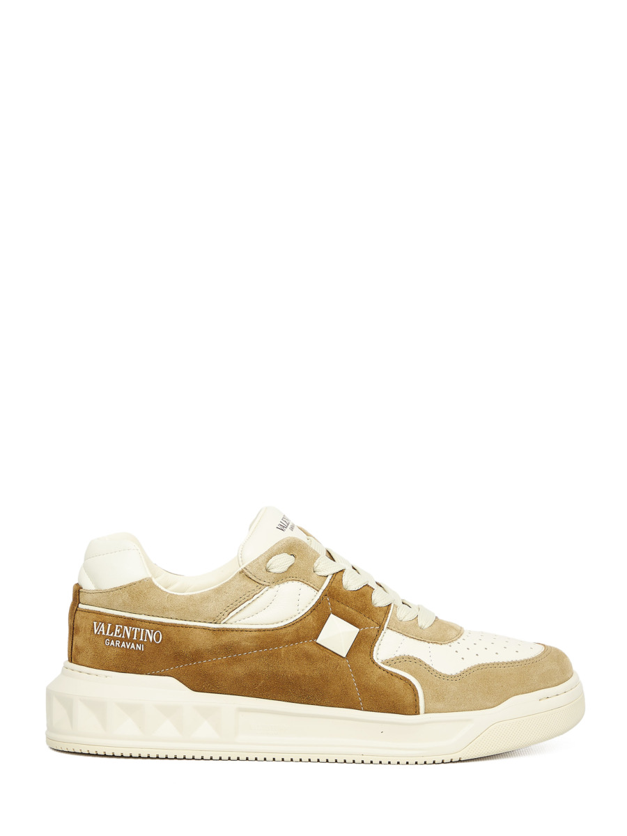 Valentino Mens Sneakers in Beige at Leam GOOFASH