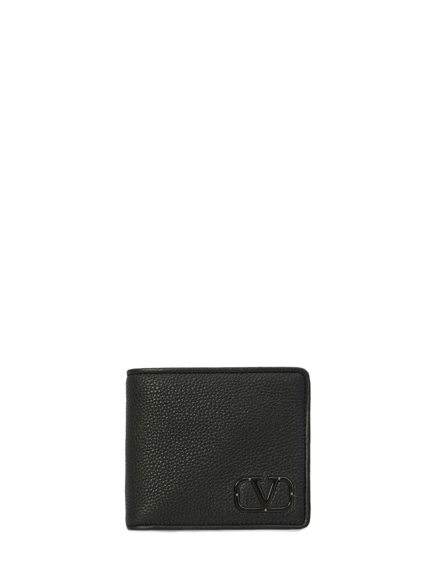 Valentino - Wallet in Black Leam GOOFASH