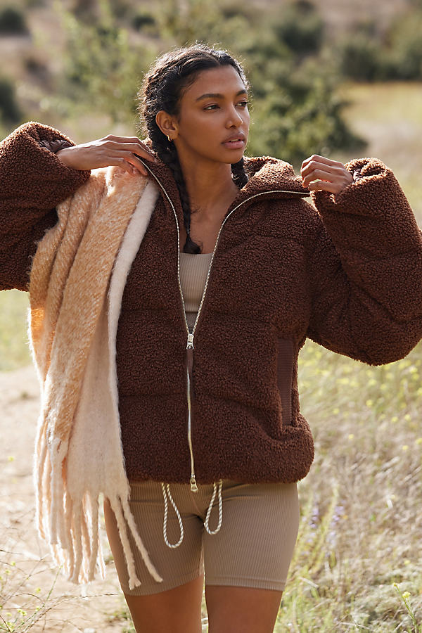 Varley Woman Brown Jacket from Anthropologie GOOFASH