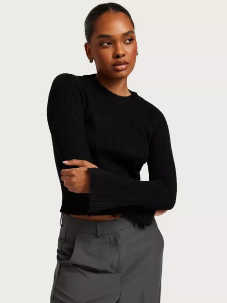 Vero Moda Black Knitted Sweater by Nelly GOOFASH