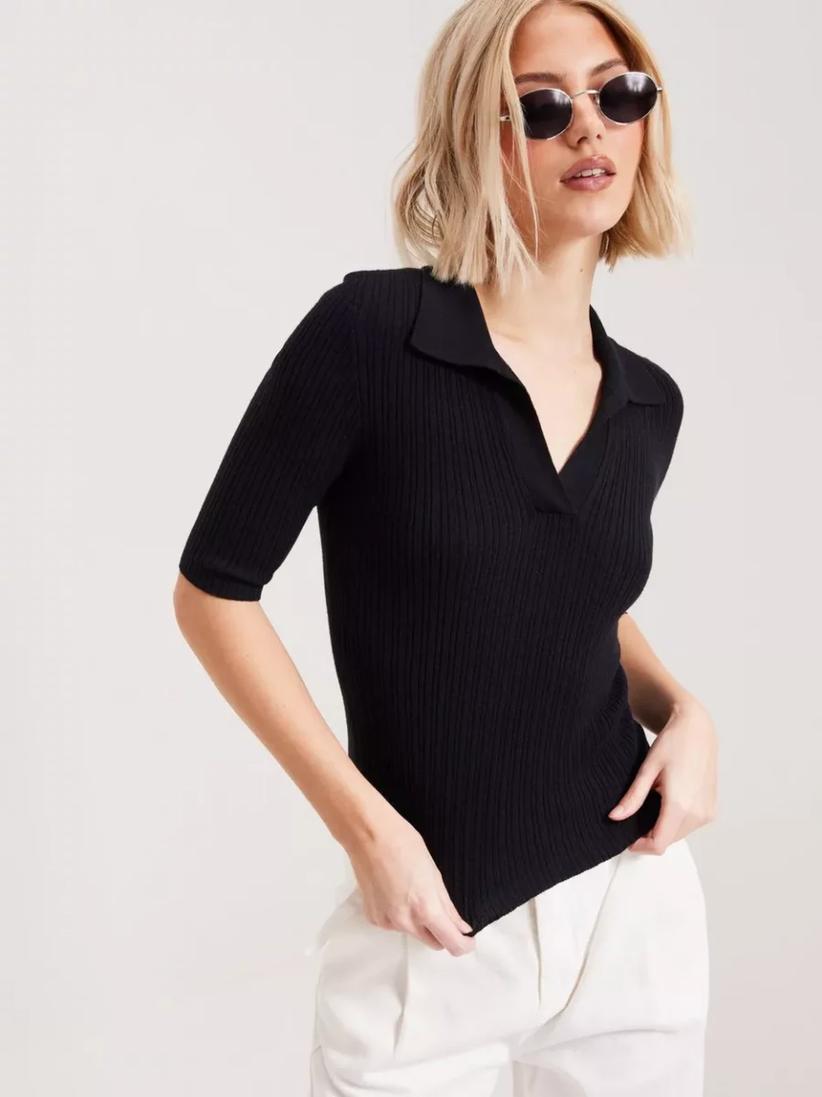 Vero Moda - Black Knitted Sweater for Woman at Nelly GOOFASH