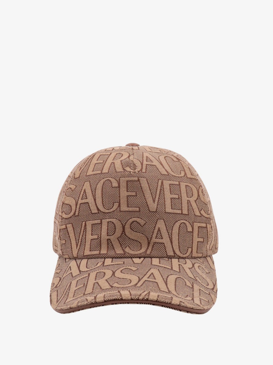 Versace Men's Beige Hat at Nugnes GOOFASH