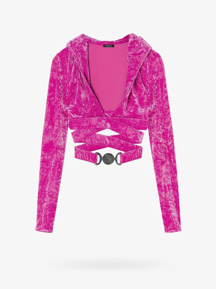 Versace Pink Women's Sweatshirt Nugnes GOOFASH