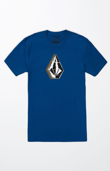 Volcom - Man T-Shirt Blue by Pacsun GOOFASH