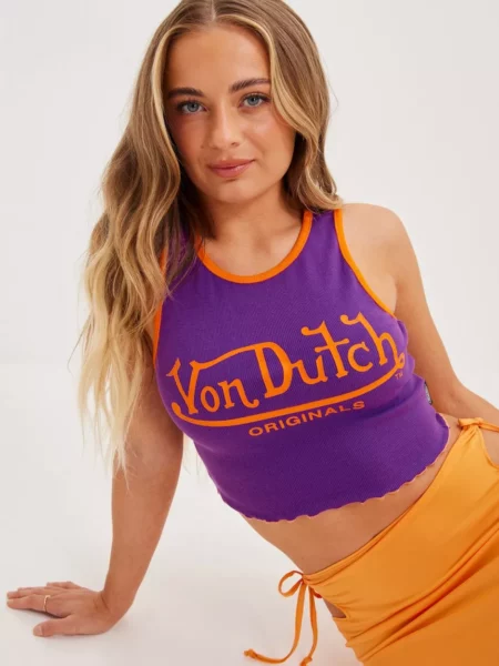 Von Dutch - Crop Top Purple at Nelly GOOFASH