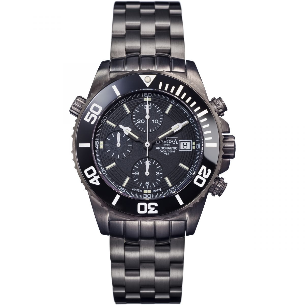 Watch Shop - Chronograph Watch - Black - Davosa - Gents GOOFASH