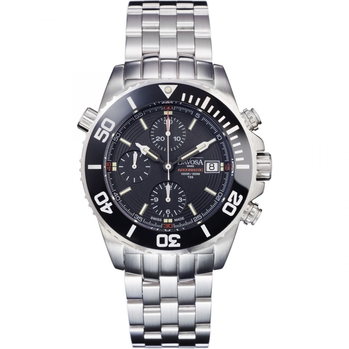 Watch Shop - Chronograph Watch - Black - Davosa - Men GOOFASH