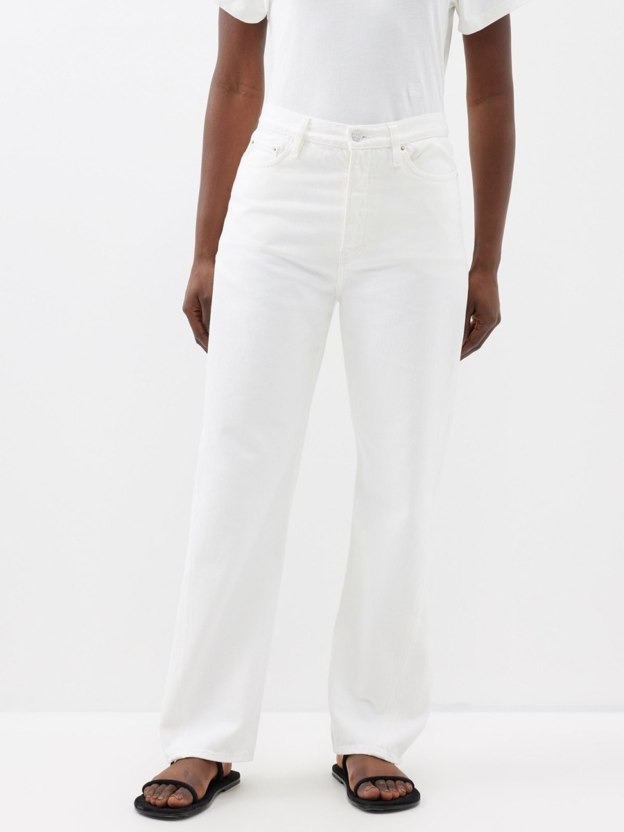 White Jeans - Toteme - Matches Fashion GOOFASH