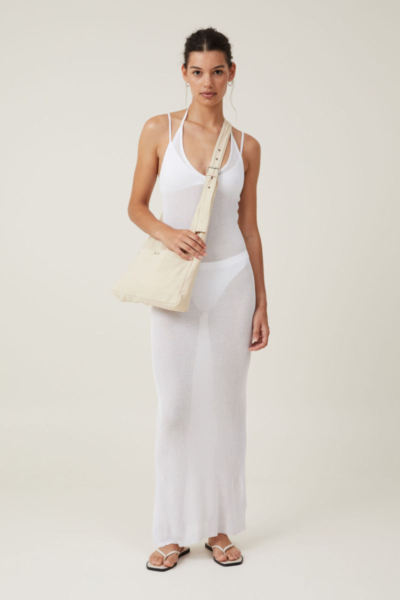 White Maxi Dress for Woman at Cotton On GOOFASH